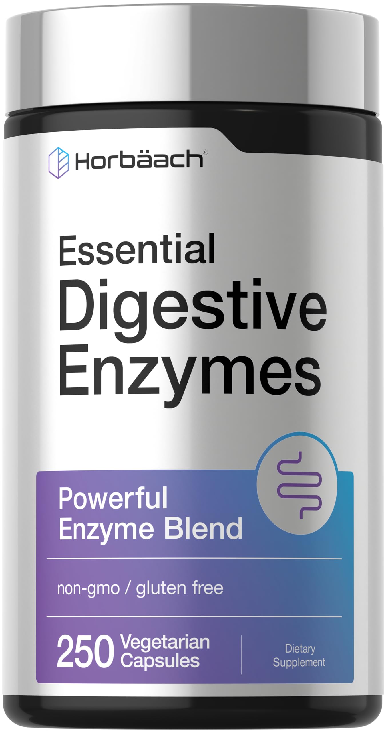 Amazon.com: Horbäach Essential Digestive Enzymes | 250 Capsules